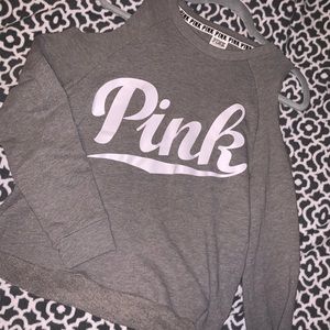 cold shoulder sweat shirt